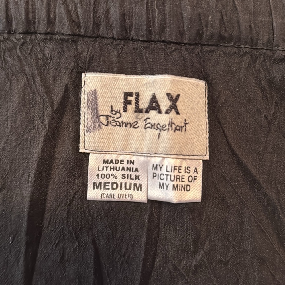 Silk elasticized waist maxi skirt and over blouse - Picture 7 of 8